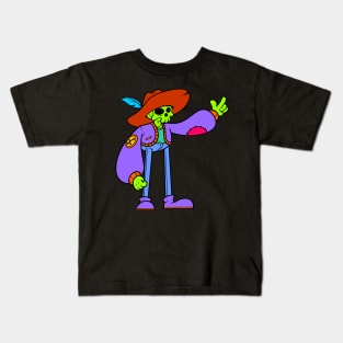 cool skull cartoon Kids T-Shirt